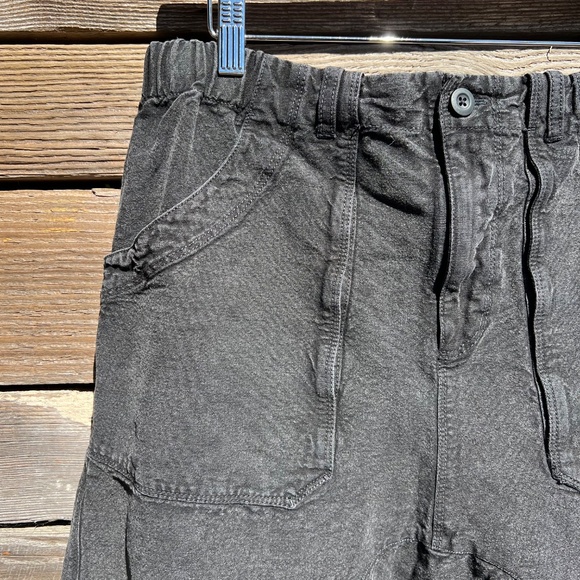 Free People drop crotch capri pant in black: Size M - Picture 4 of 8